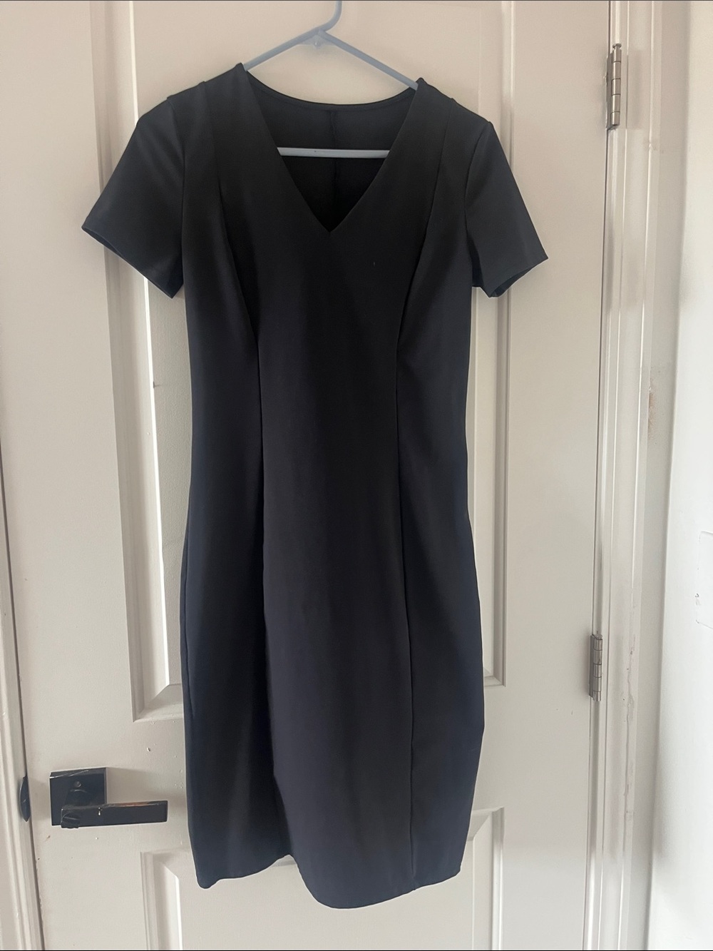 Halara V Neck Black Dress